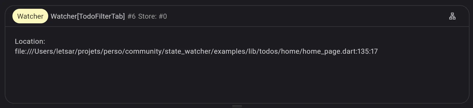 DevTools details watcher